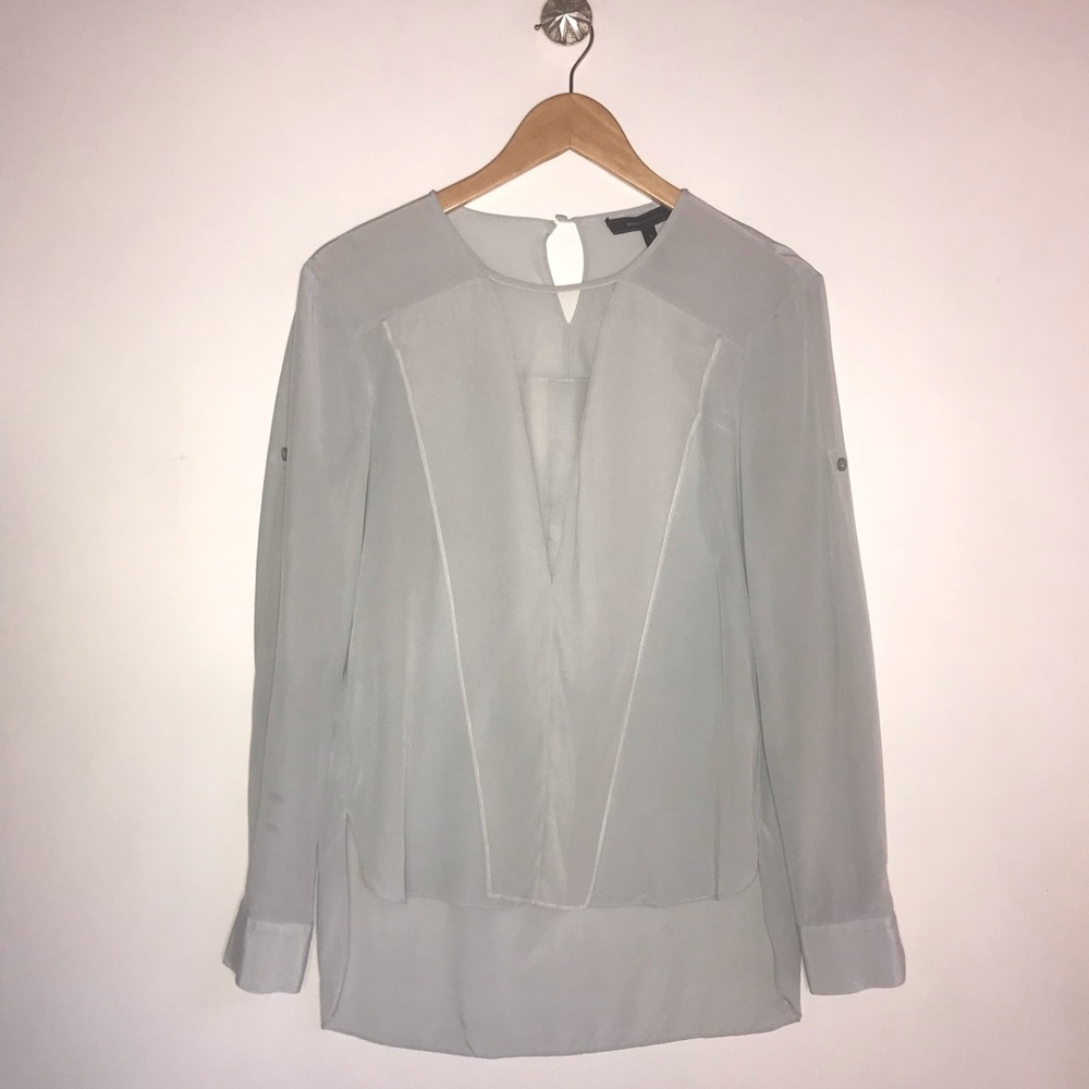 BGBG MAXAZRIA haze silk top size: small